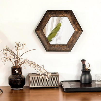 Hexagonal Decorative Wall Mirror