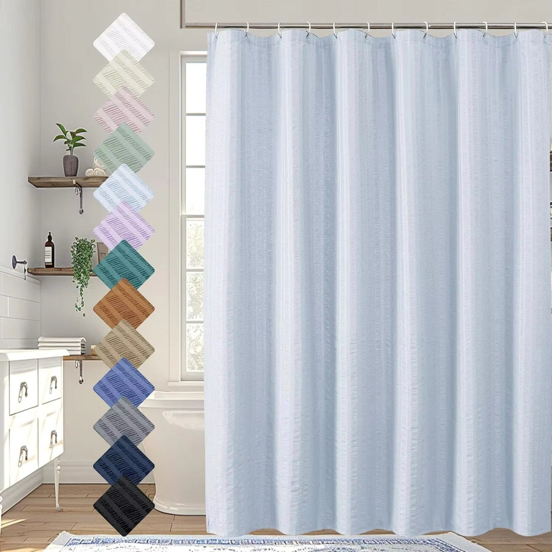 Premium Textured Shower Curtain Kalsten