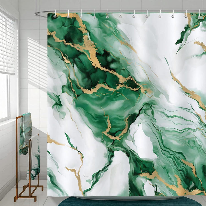 Artistic Marble Texture Shower Curtain Kalsten