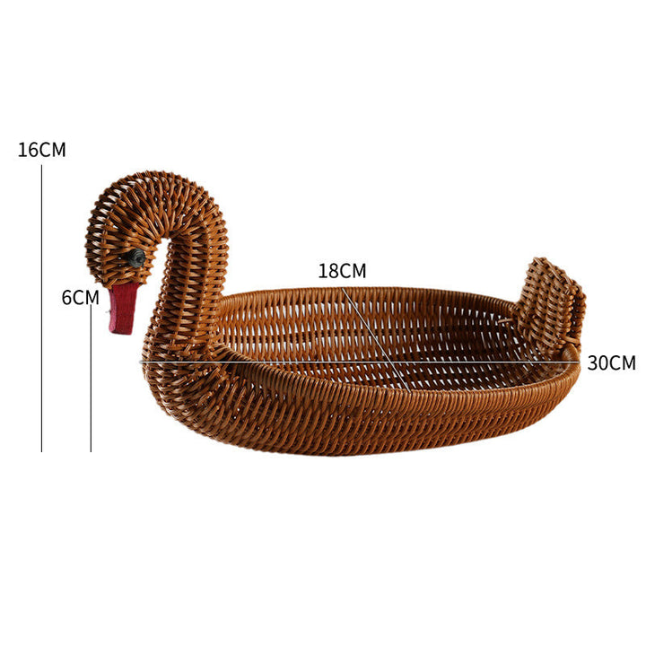 Decorative Woven Duck-Shaped Storage Basket Kalsten