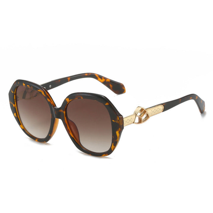 Women's Oversized Sunglasses with Golden Accents Kalsten