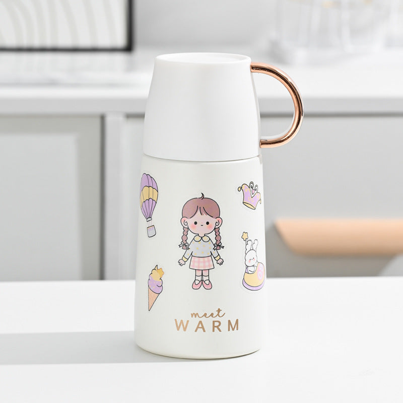 Ladies Insulated Carafe with Colorful Motif Design Kalsten
