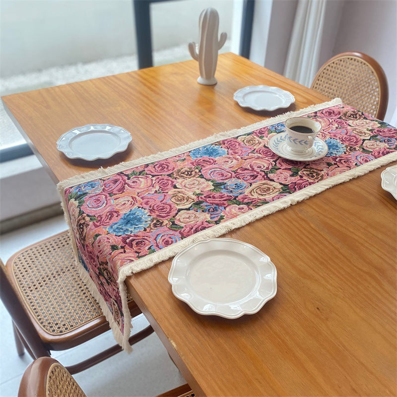 Artistic Floral Table Runner
