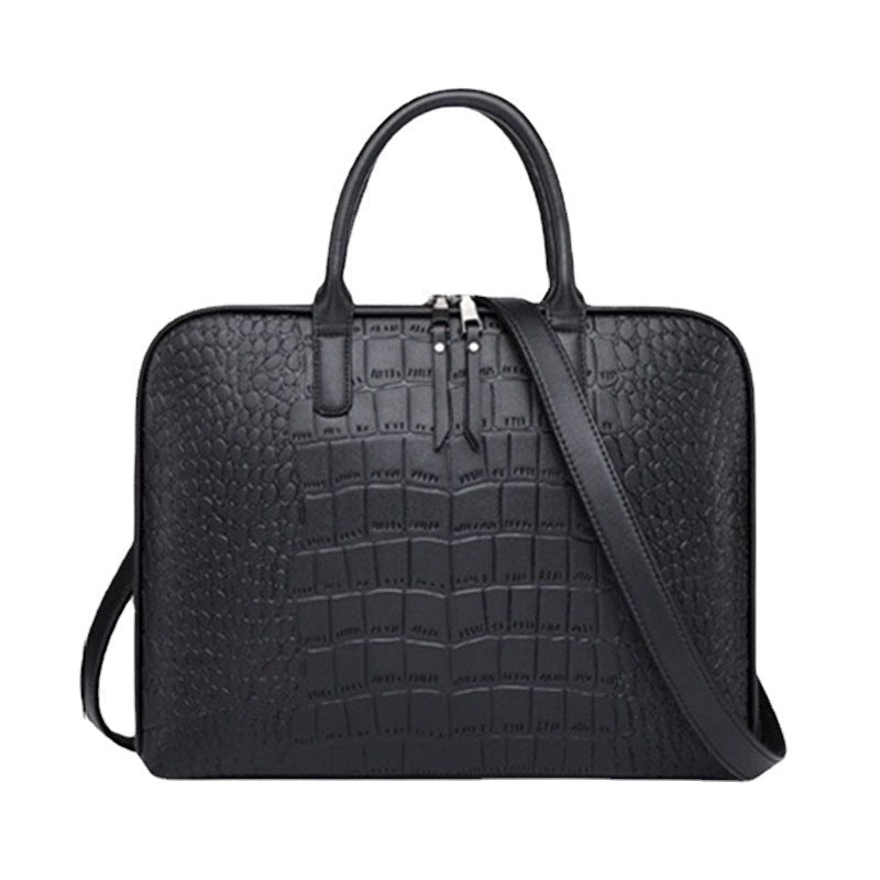 Elegant Laptop Bag in Luxurious Crocodile Look Kalsten