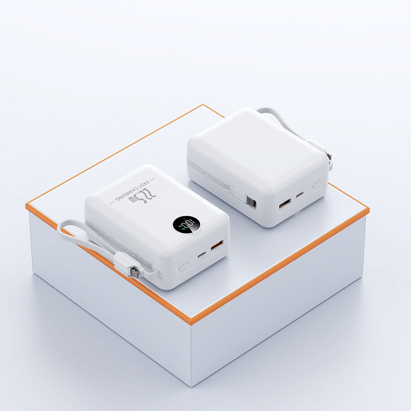 Portable power bank with LCD display and multifunctional connection options Kalsten