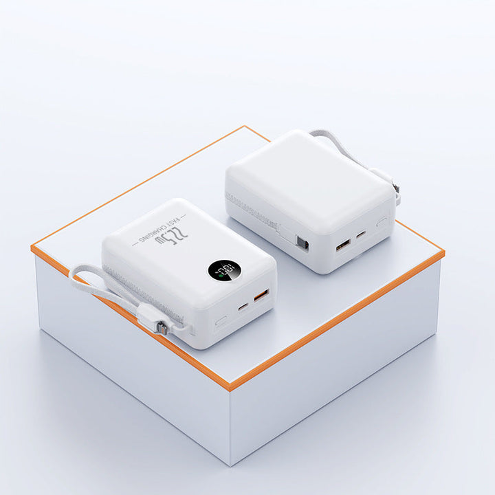 Portable power bank with LCD display and multifunctional connection options Kalsten