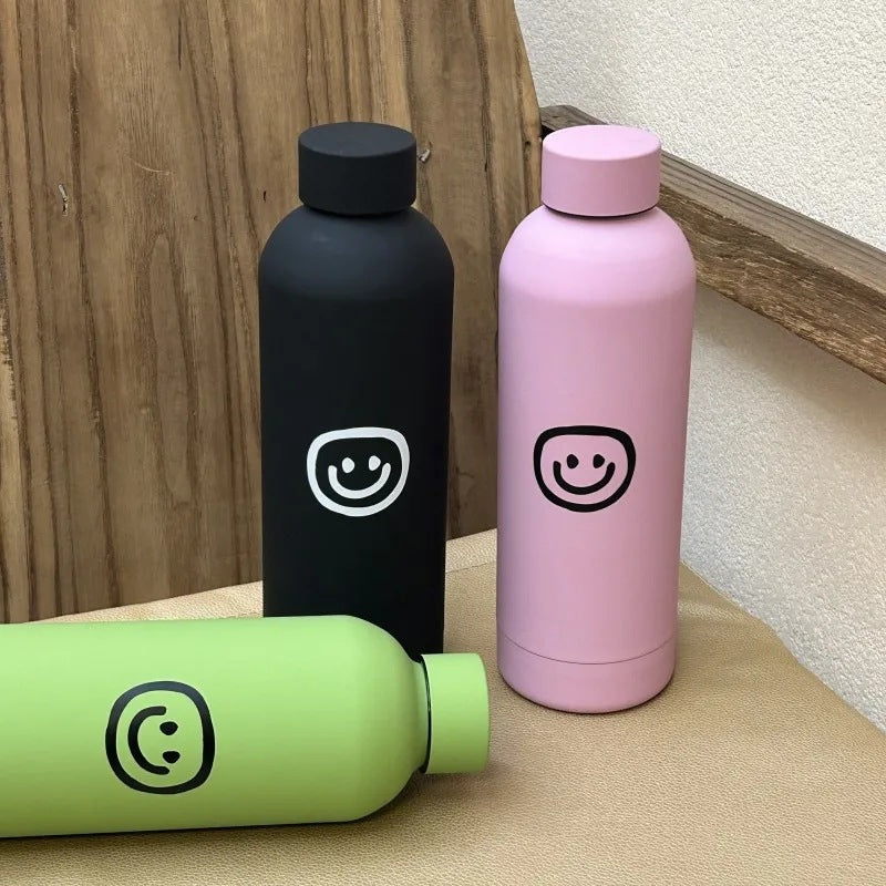 Women's insulated bottle with creative smiley design Kalsten