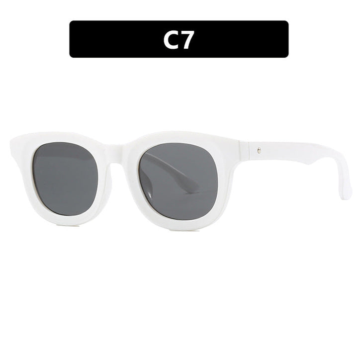 Women's stylish round sunglasses with sturdy frame and protective UV filter Kalsten
