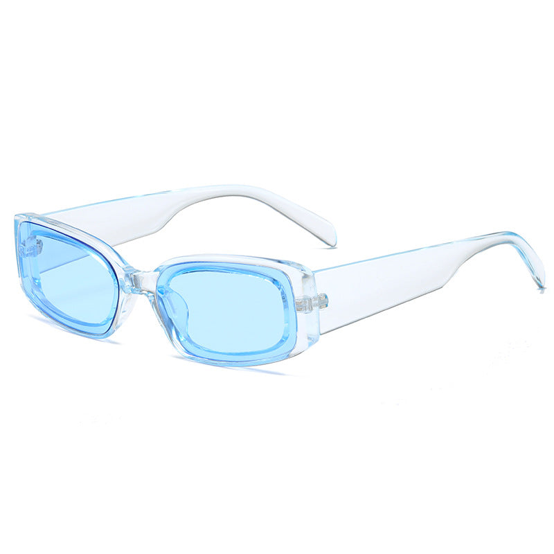 Women's stylish sunglasses with square lenses and transparent frame Kalsten