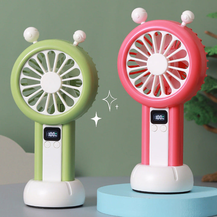 Ladies portable mini fan with LCD display from Kalsten