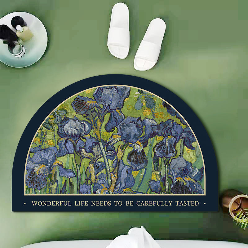 Floral Design Shower Mat Kalsten