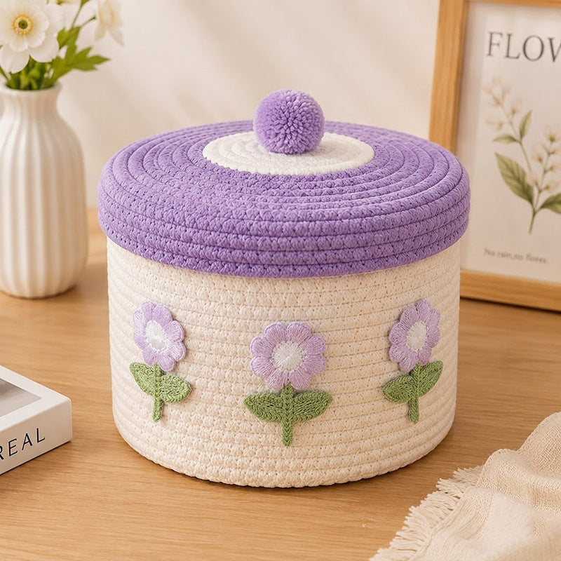 Decorative Knitted Storage Container Acalora