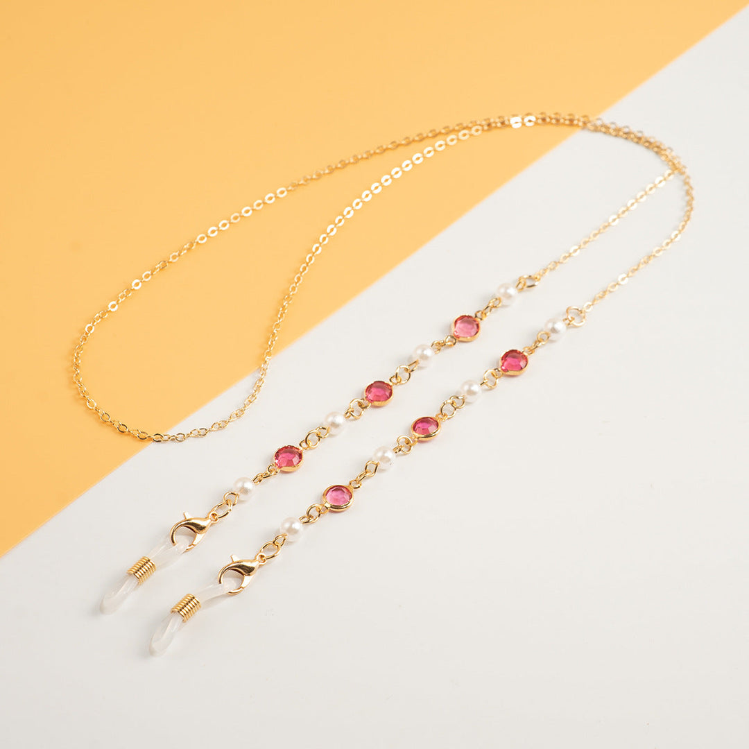 Pearl and Crystal Eyewear Chain Kalsten