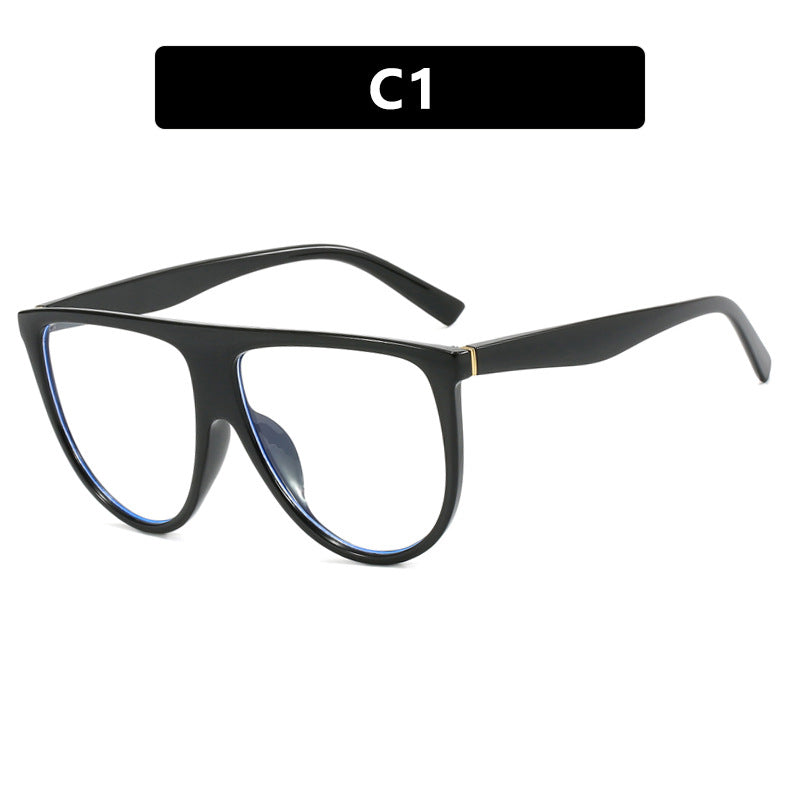 Ladies trendy oversized sunglasses with stylish transparent frame Kalsten