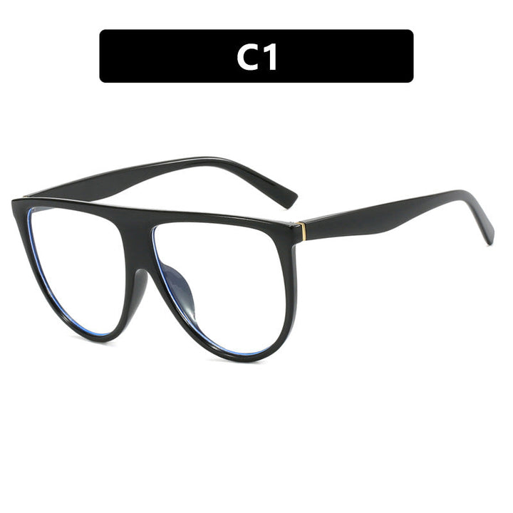 Ladies trendy oversized sunglasses with stylish transparent frame Kalsten