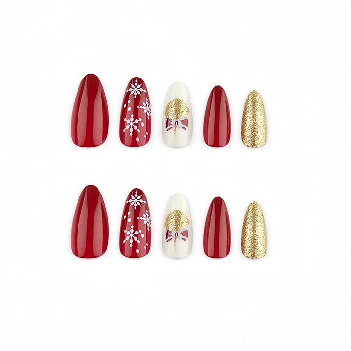 Artificial Nails in Festive Christmas Design Kalsten 1787298788