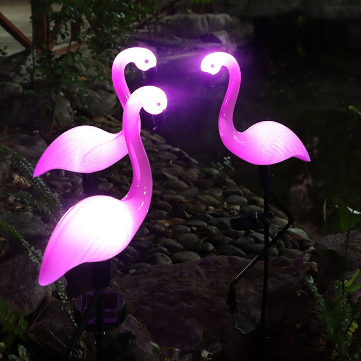 Articulated Flamingo Lawn Stake LED Accent Light With Adjustable Arm Kalsten