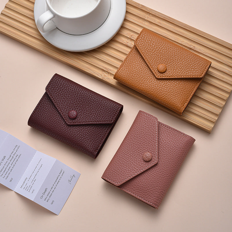 Textured Leather Coin Wallet Kalsten