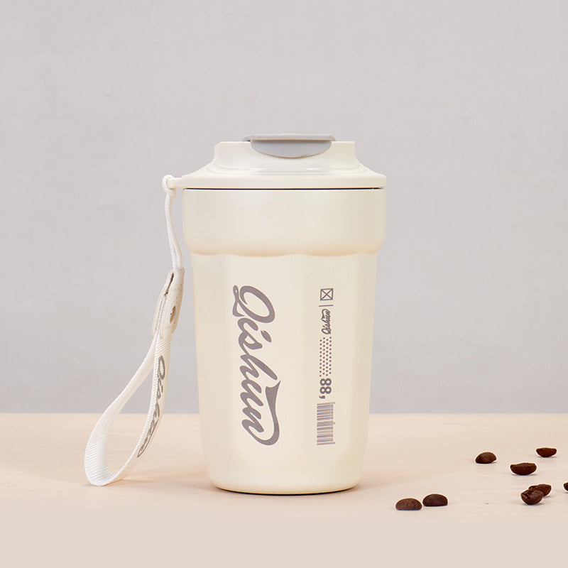 Ladies practical insulated drinking cup with carry strap Kalsten