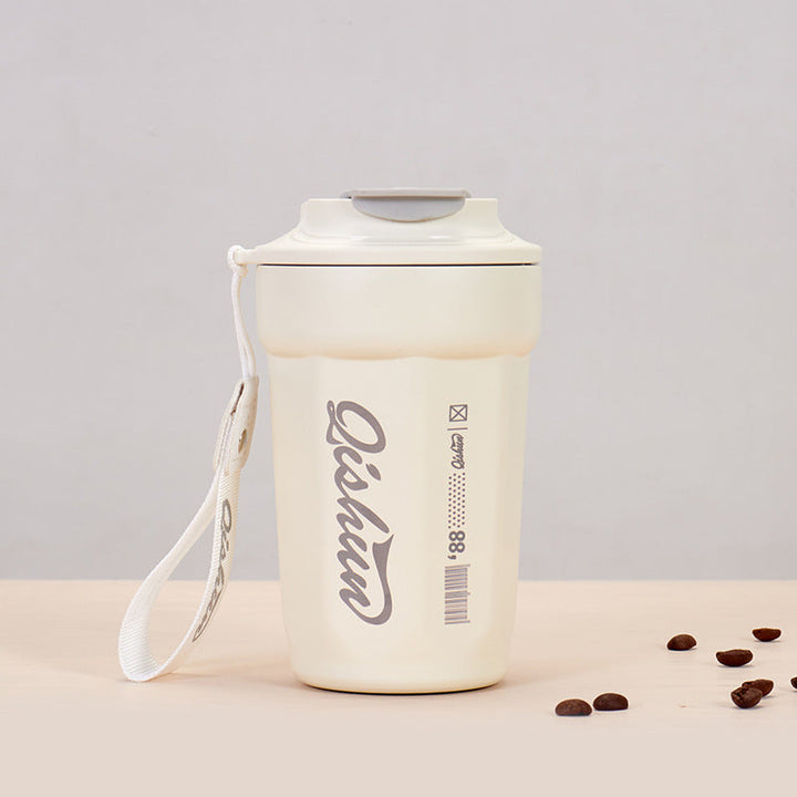 Ladies practical insulated drinking cup with carry strap Kalsten