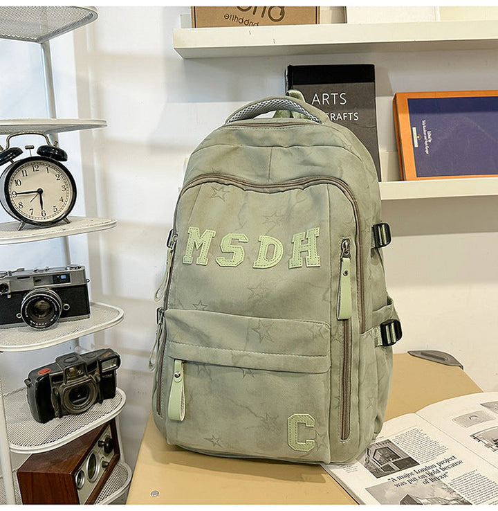 Fashionable Multi-Compartment School Backpack
