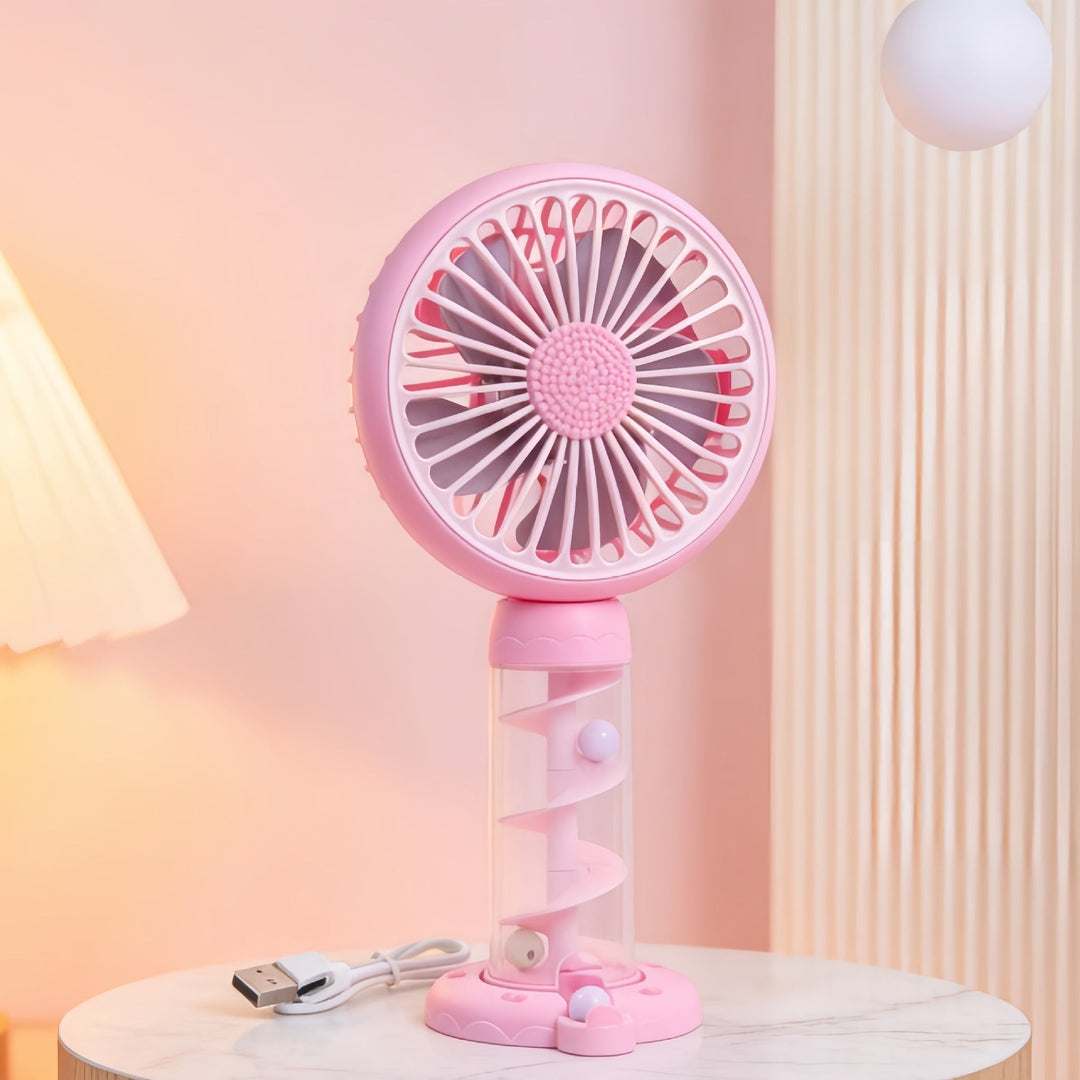 Ladies Portable Mini USB Fan with Creative Spiral Design Kalsten