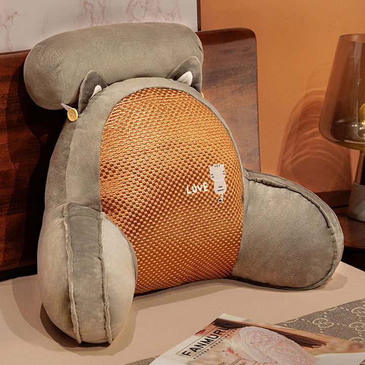 Cozy back support pillow with bear motifs Kalsten