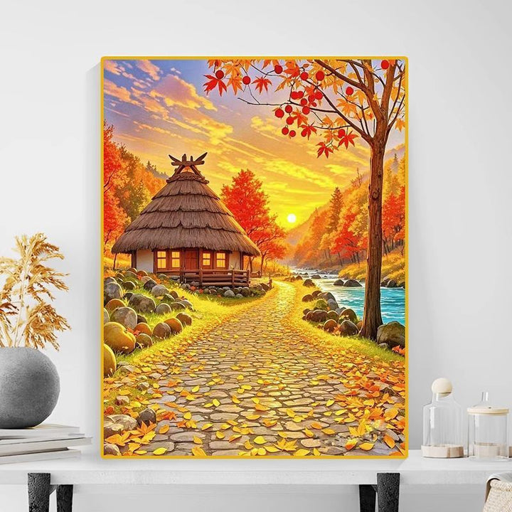 Autumn Landscape Canvas Art Print Kalsten