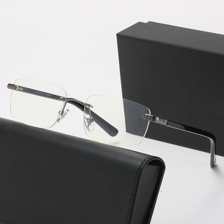 Women's fashionable half-frame glasses with comfortable nose pads and elegant design Kalsten