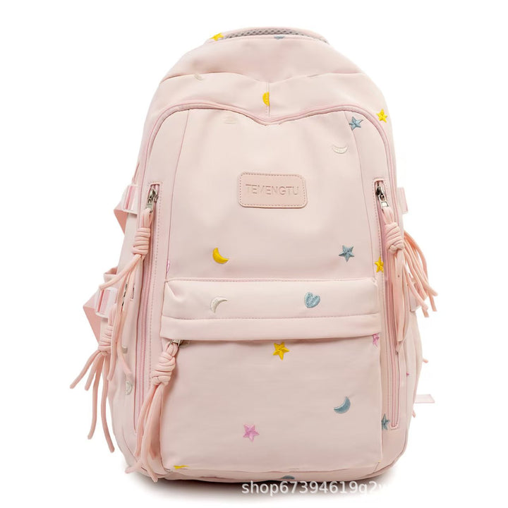 Multi-Pocket Embroidered Backpack Kalsten