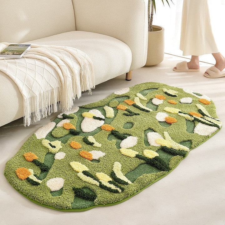 Floral Pattern Bath Mat Kalsten
