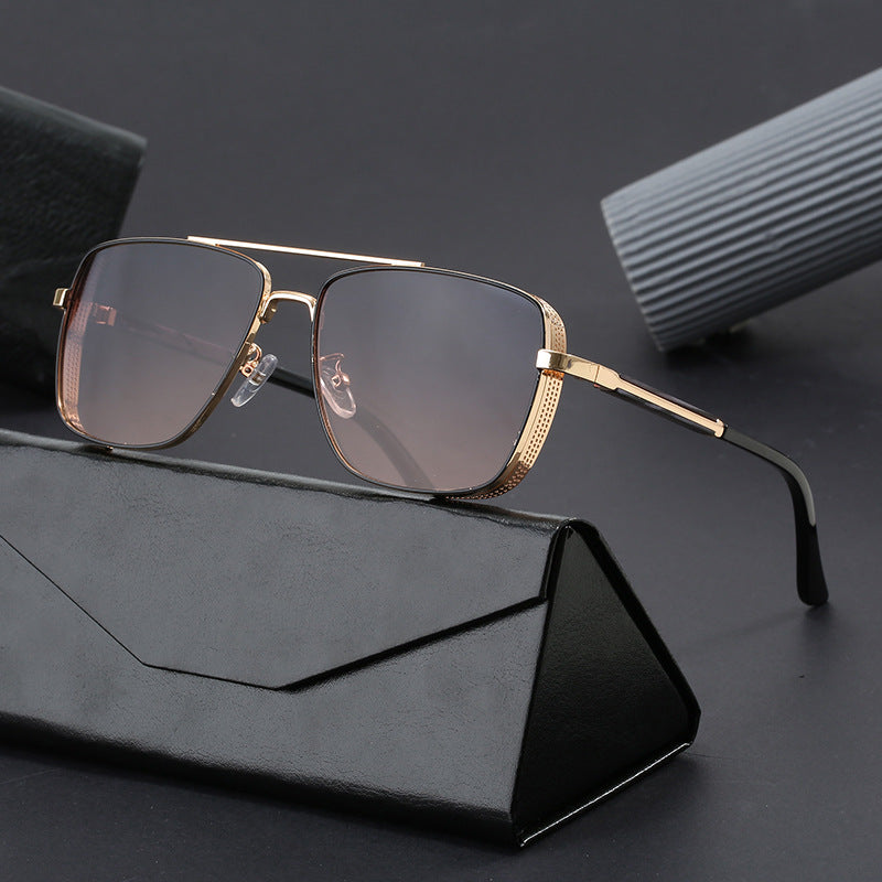 Women's fashionable square sunglasses with luxurious metal accents Kalsten
