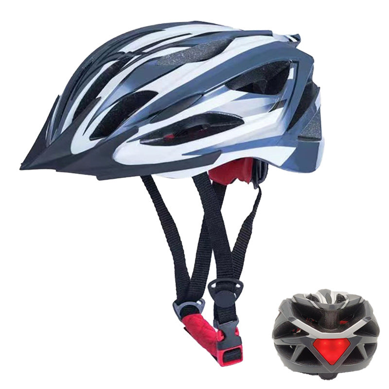Bicycle helmet with LED rear light and optimal ventilation Kalsten