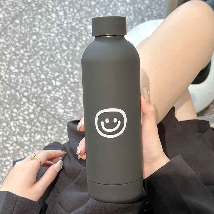 Women's Insulated Water Bottle with Fun Emoji Design Kalsten