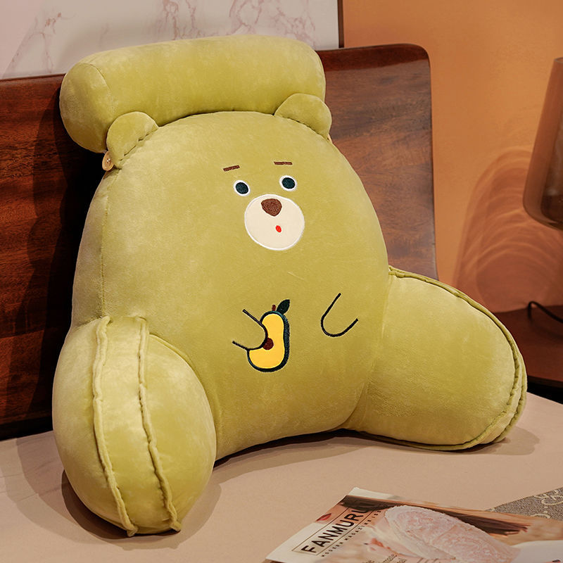 Cozy back support pillow with bear motifs Kalsten