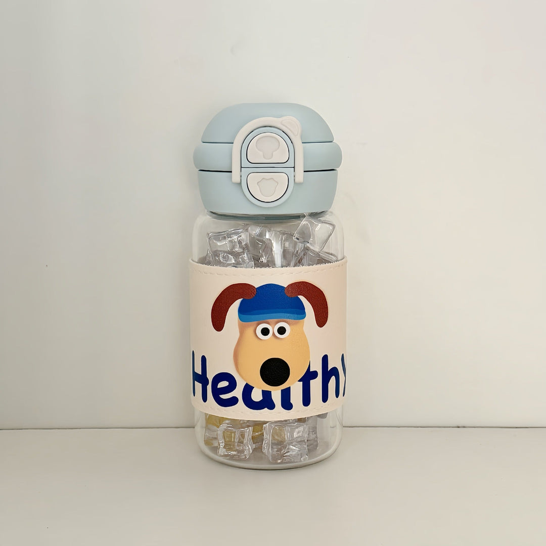 Women's water bottle with creative design and integrated straw Kalsten