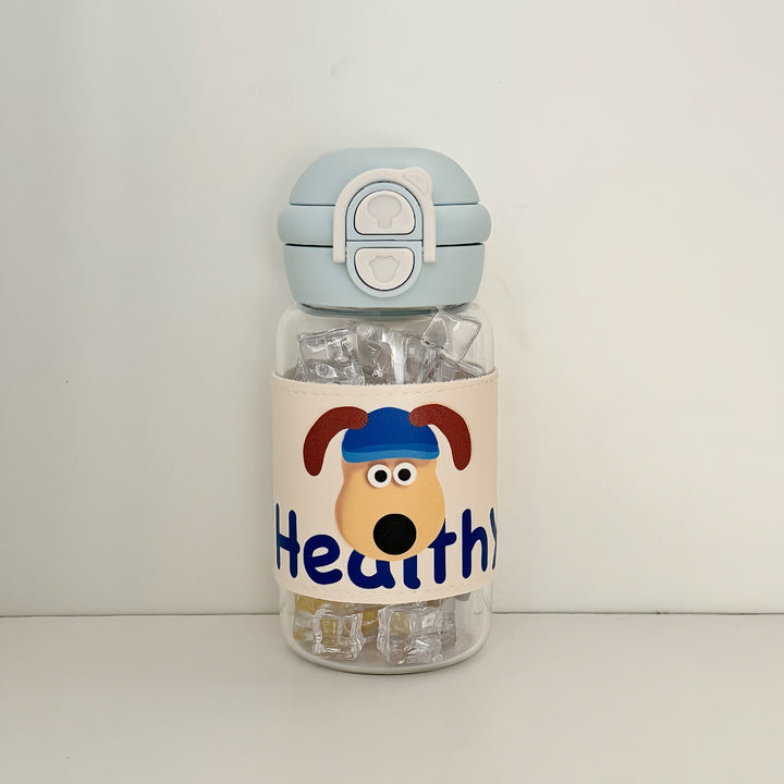 Women's water bottle with creative design and integrated straw Kalsten