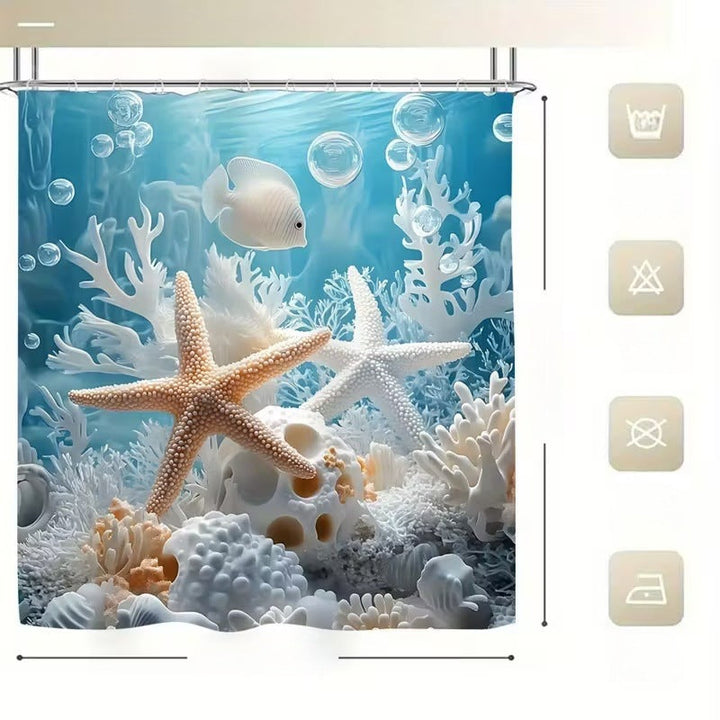 Coastal Scene Shower Curtain Kalsten