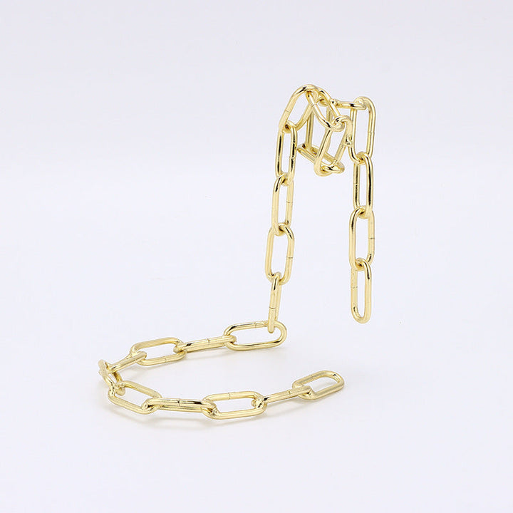 Balancing Chain Wine Bottle Holder Sculpture Display Stand