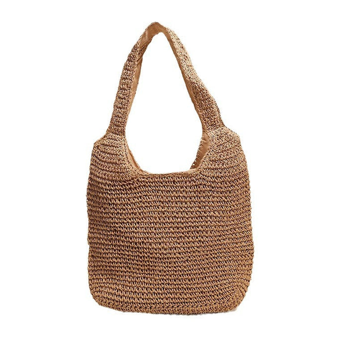 Spacious and Handcrafted Straw Tote Bag with Comfortable Shoulder Strap Kalsten