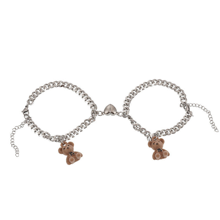 Playful necklace with bear charms Kalsten
