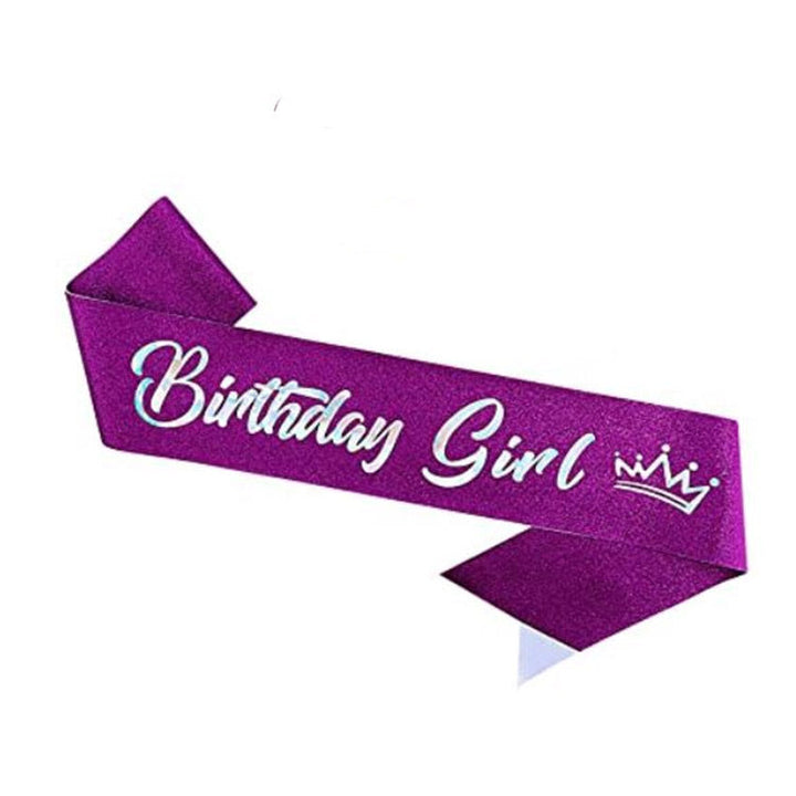 Women's festive birthday sash with glitter Kalsten