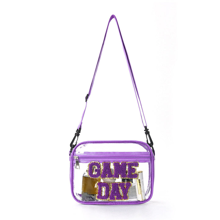 Sporty shoulder bag with transparent front Kalsten