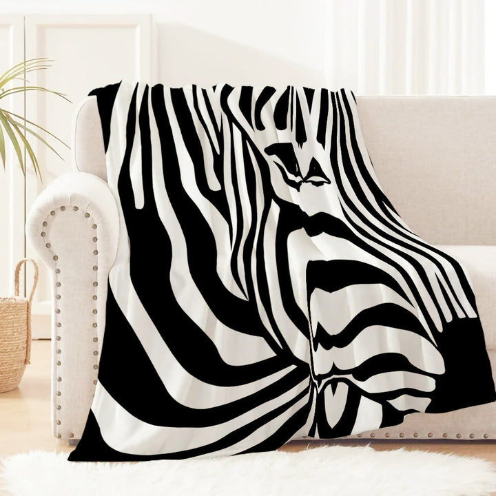 Stylish Zebra Print Blanket Kalsten
