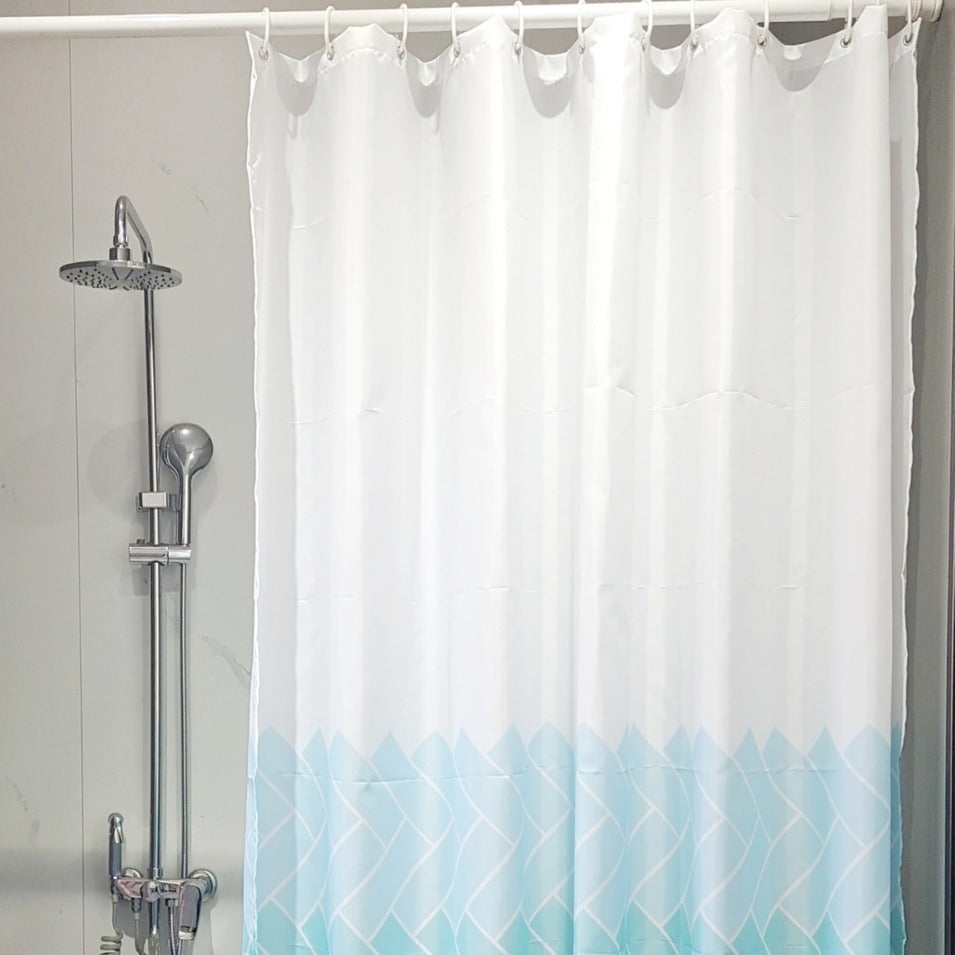 Geo-Patterned Shower Curtain Kalsten