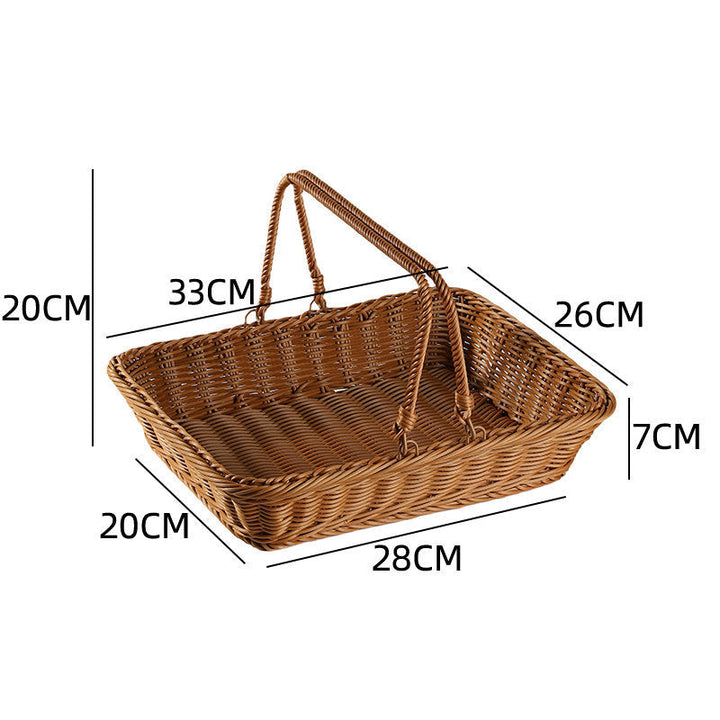 Unisex Handcrafted Basket with Sturdy Handles Kalsten