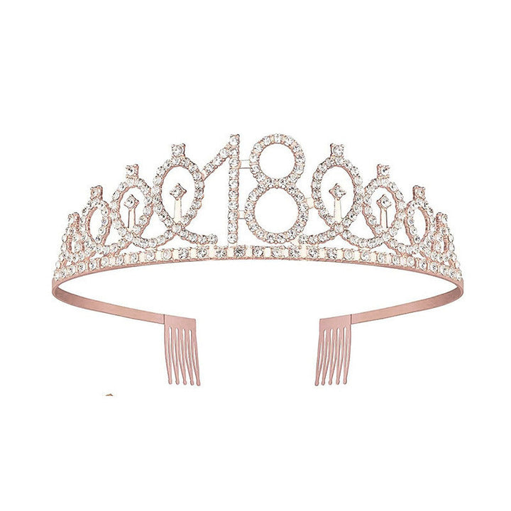 Women's Crystal-Embellished Tiara with Elegant Design Kalsten