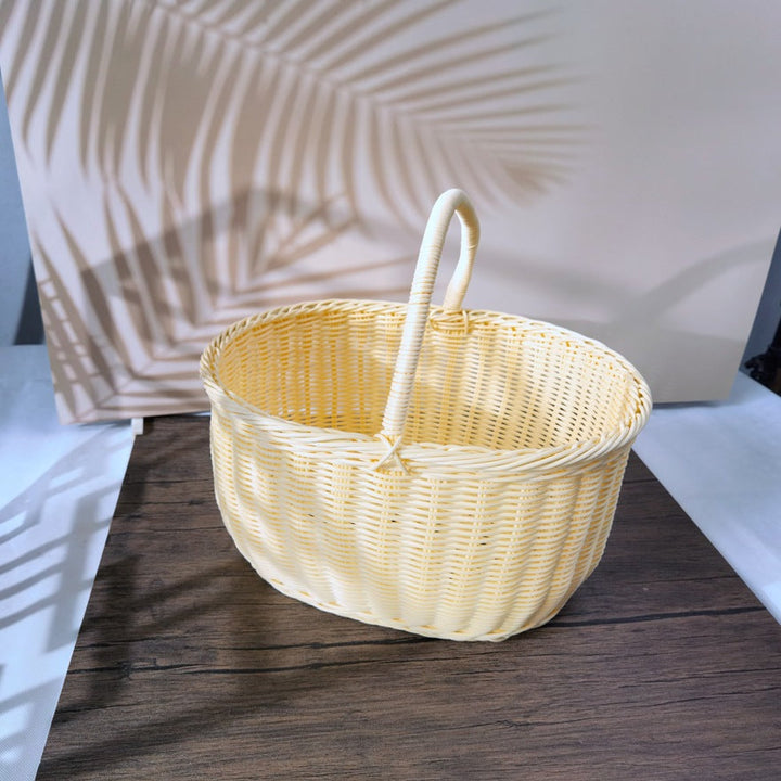 Women braided storage basket with sturdy carrying handles Kalsten