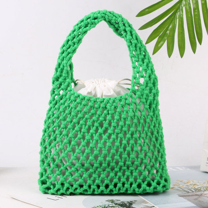 Hand-knotted tote bag made of natural cotton Kalsten