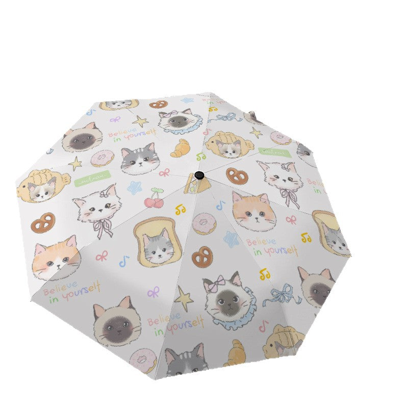 Women's umbrella with cute cat pattern Kalsten